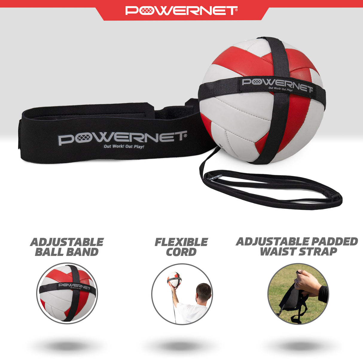 Volleyball Solo Trainer TrainingNets by PowerNet