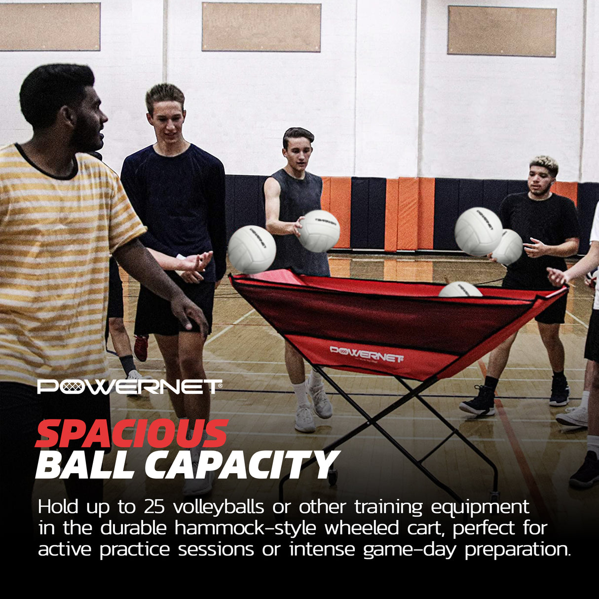 Volleyball Wheeled Cart Sports PowerNet