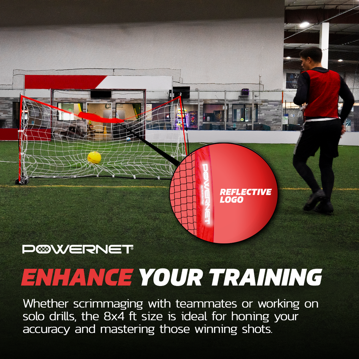 Soccer Goal | Lightweight Frame Ultra-Portable | Included Sandbag Sports PowerNet