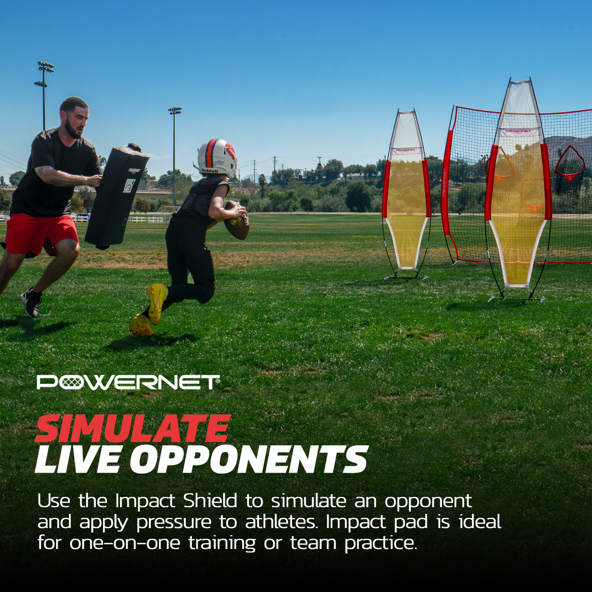 Impact Shield Pad 26" x 19" | Perfect for Blocking Drills, Martial Arts Blocking Pad PowerNet