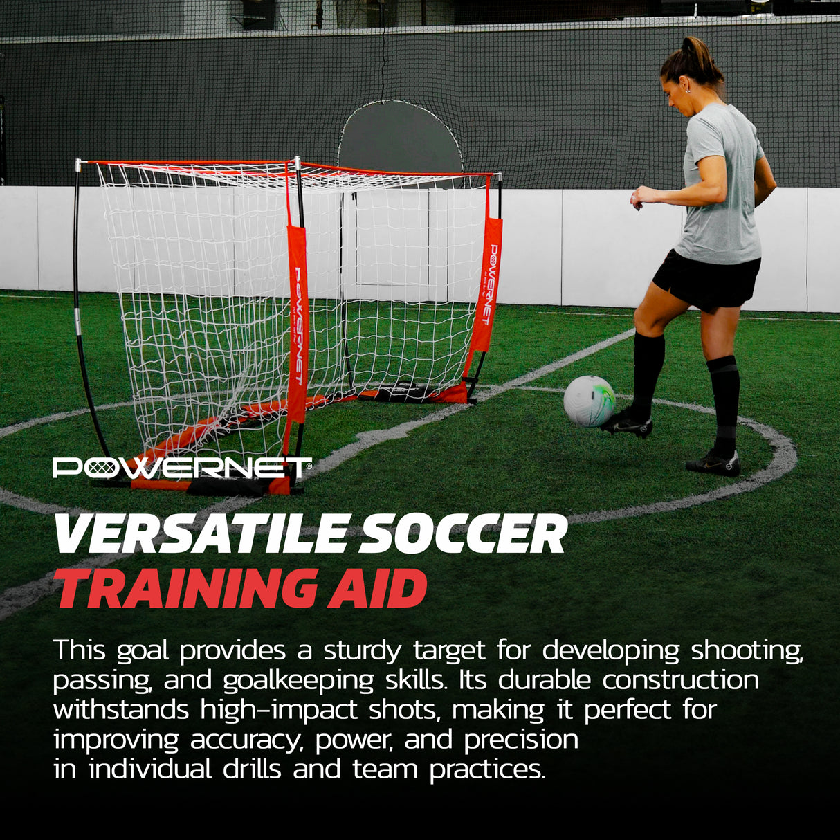 Portable 8x4 FT Soccer Goal Sports PowerNet