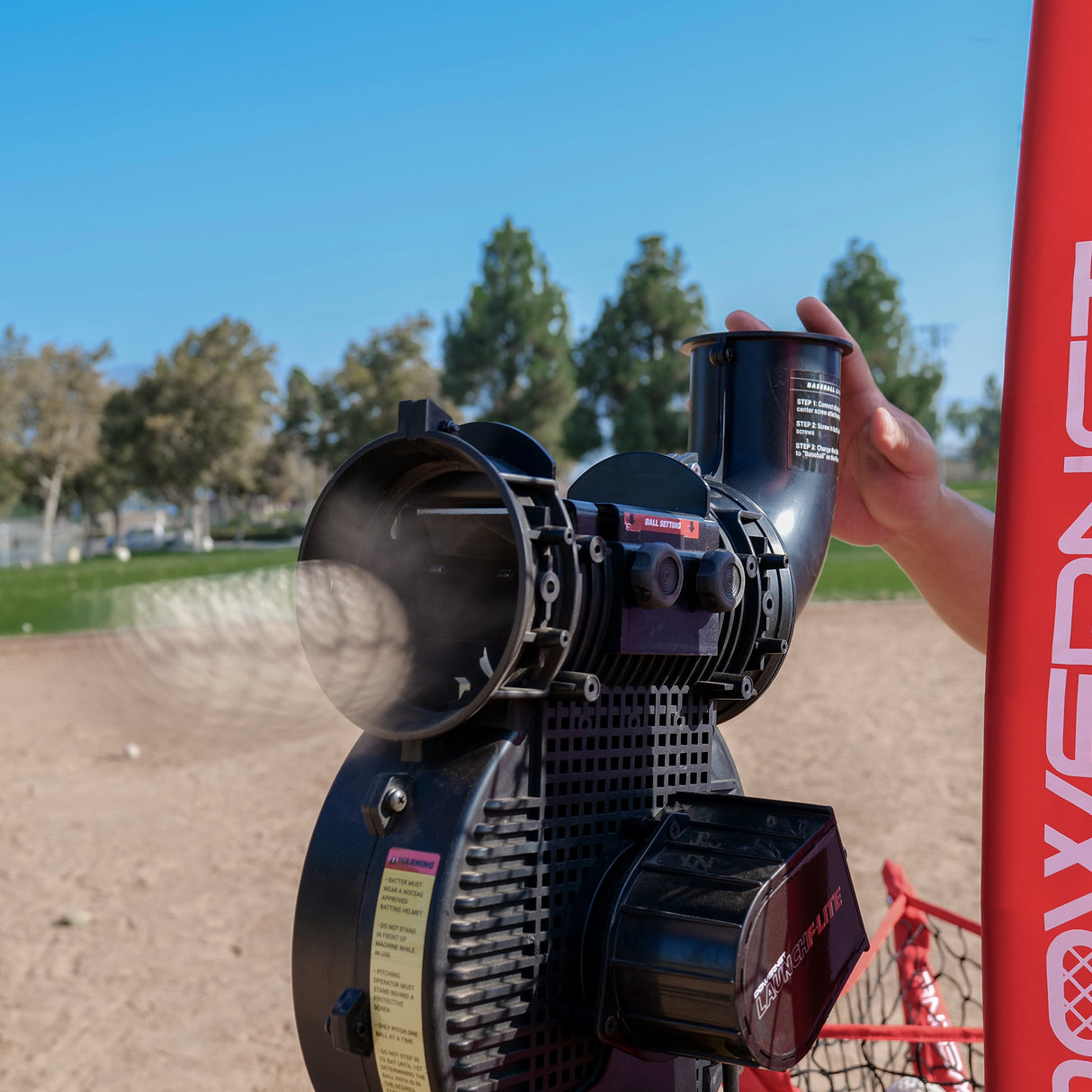 PRO BUNDLE | Launch F-lite Pitching Machine Bundle - Baseball TrainingNets by PowerNet