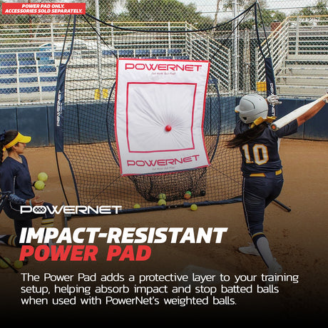 Power Pad Canvas Batting Pitching Backstop Sports PowerNet