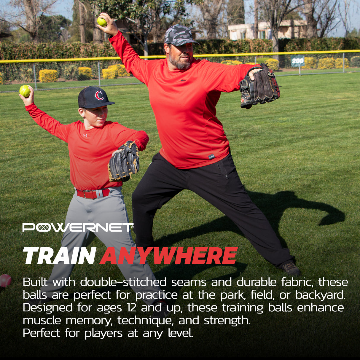 3-12 Oz Progressive Weighted Training Baseballs 9 PK Sports PowerNet