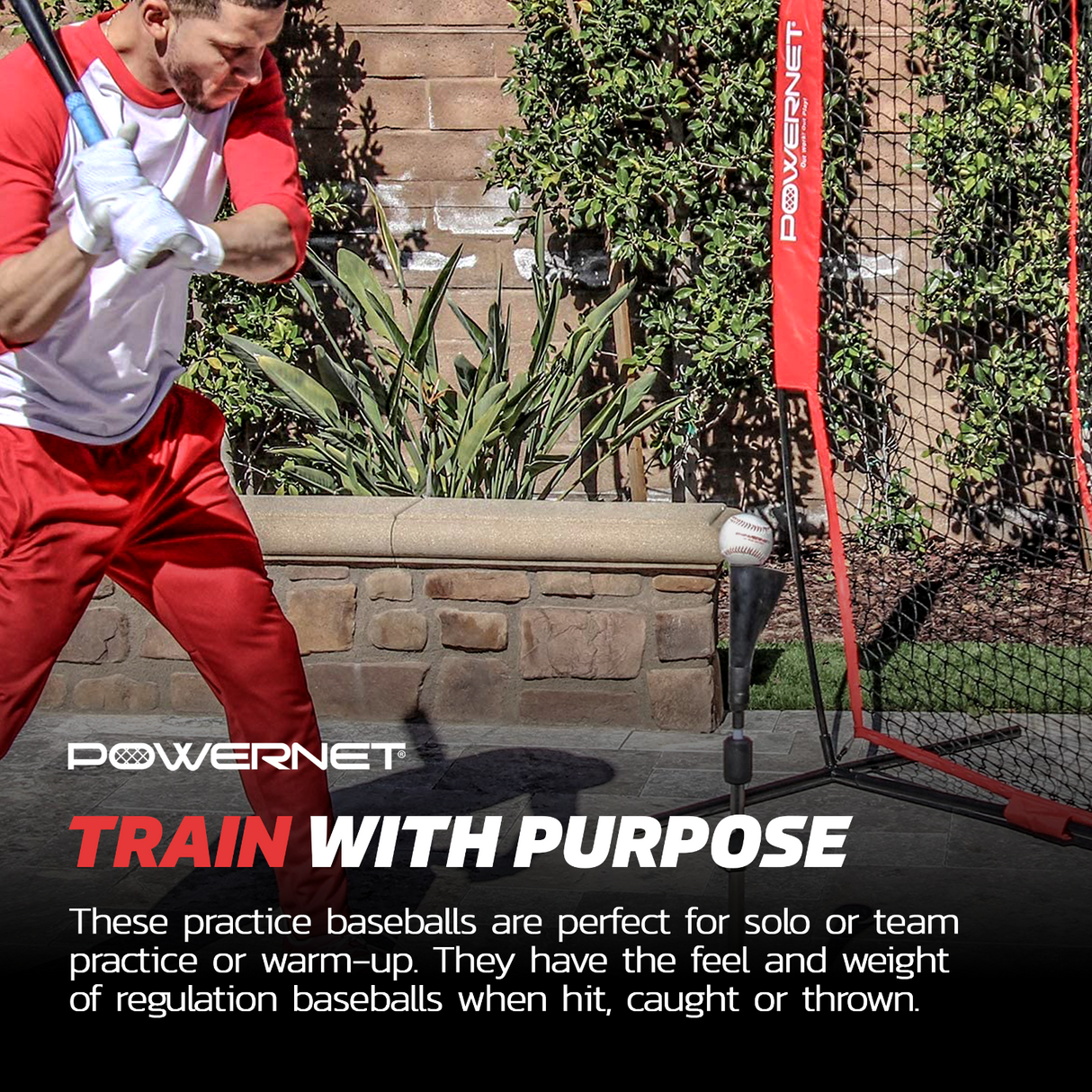 Practice Baseballs 12 PK Recreation Grade Sports PowerNet