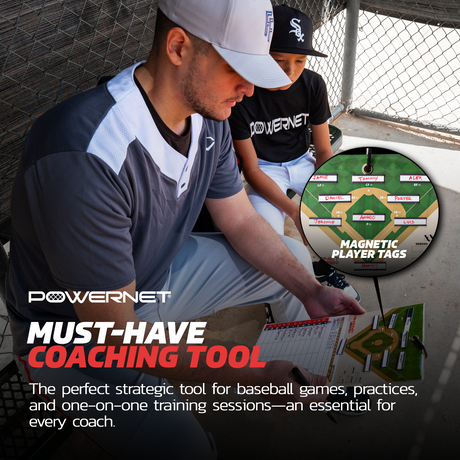 Magnetic Softball Baseball Lineup Coaching Board For Dugout Coaching Board PowerNet