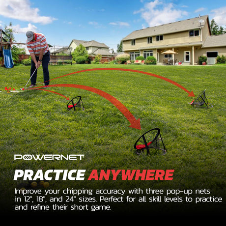 Golf Chipping Net Practice Bundle Sports PowerNet