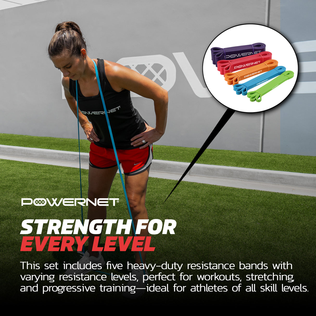 Training Resistance Loop Exercise Bands Resistance Band PowerNet
