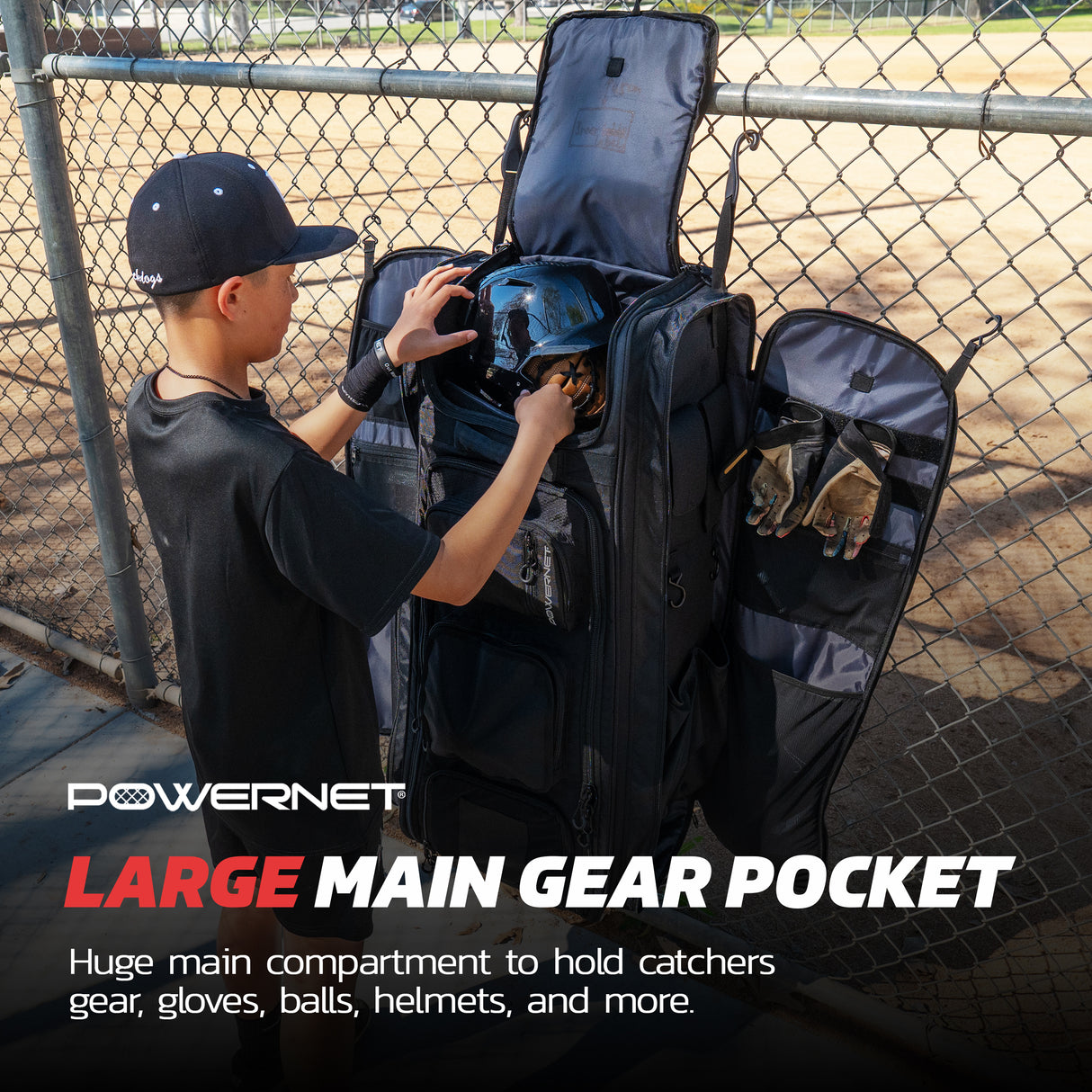 PRO Optimus Catcher's Gear Equipment Bag PowerNet by TrainingNets