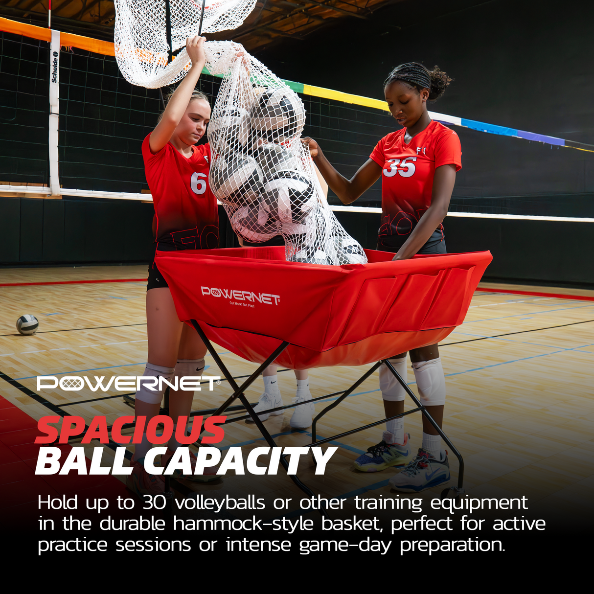 Volleyball Cart Wheeled XL Sports PowerNet