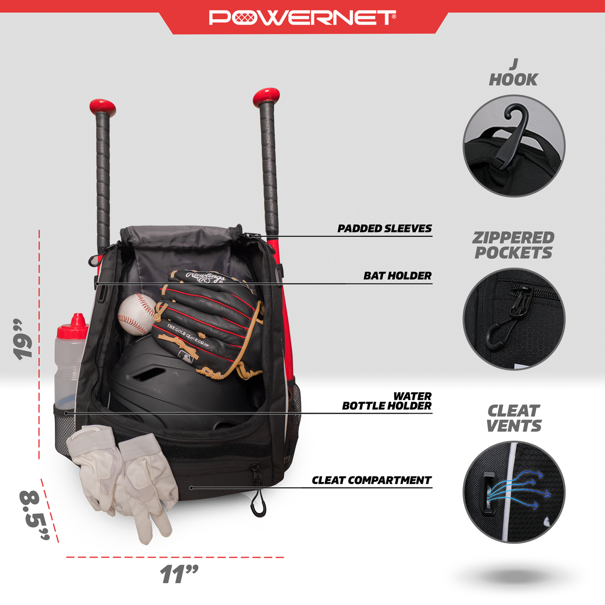 Youth Starter Backpack | 1, 2 or 10 PK Backpack PowerNet