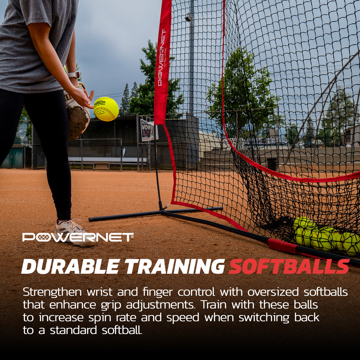 Oversized Softball 3-Pack | 14 Inch Ball Training Ball PowerNet