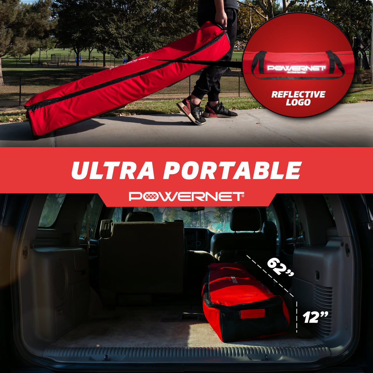 Portable 21x7 FT Soccer Goal TrainingNets by PowerNet