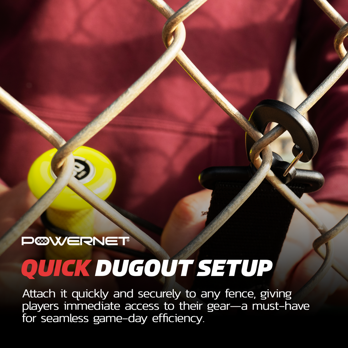 Gear Hanger For Dugout Organization Sports PowerNet