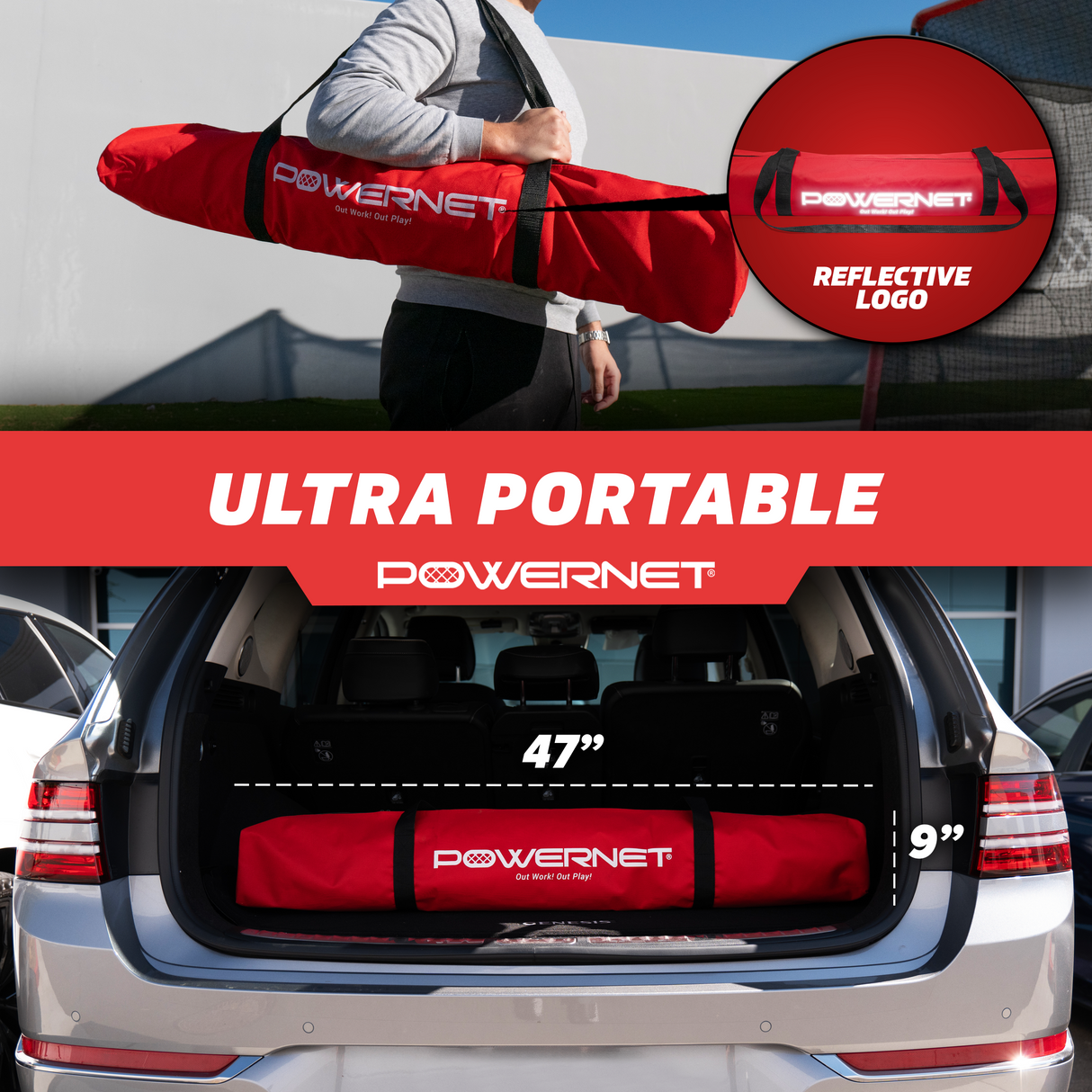 Fast Pass Rebounder Soccer Trainer 6x4 FT Sports PowerNet