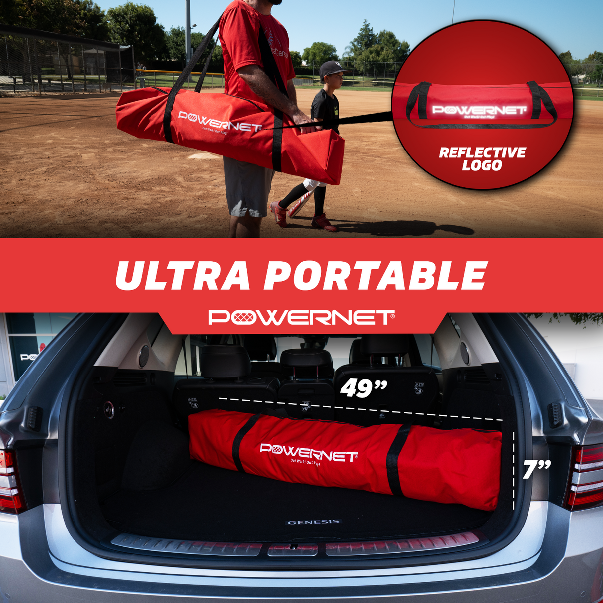 8x8 FT XLP PRO Training Net Sports PowerNet