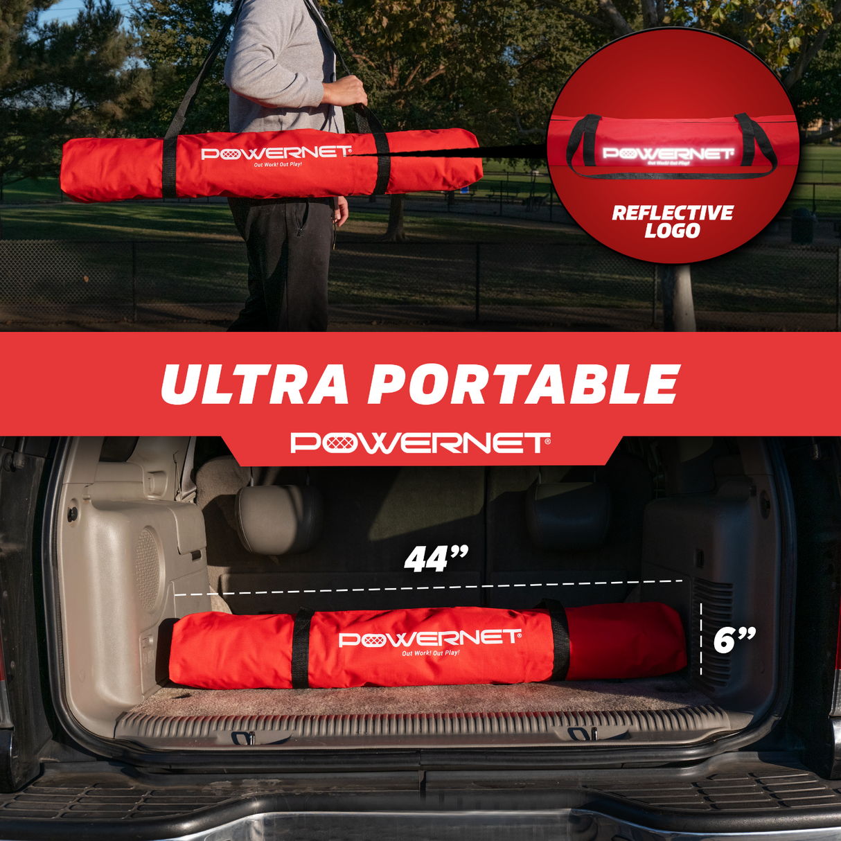 8x8 FT Portable Training Net sports PowerNet