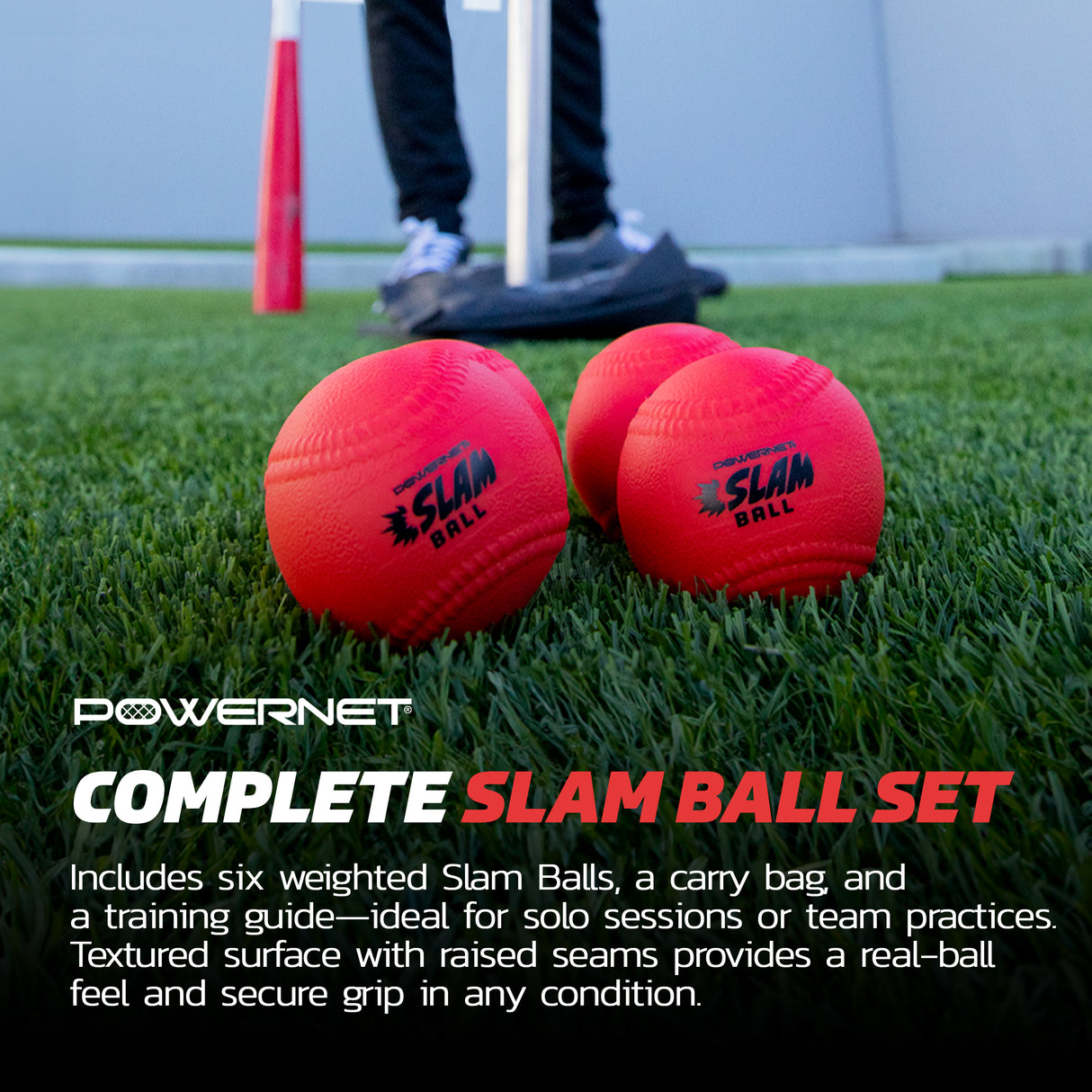 Slam Ball 6-Pack | Build Power TrainingNets by PowerNet