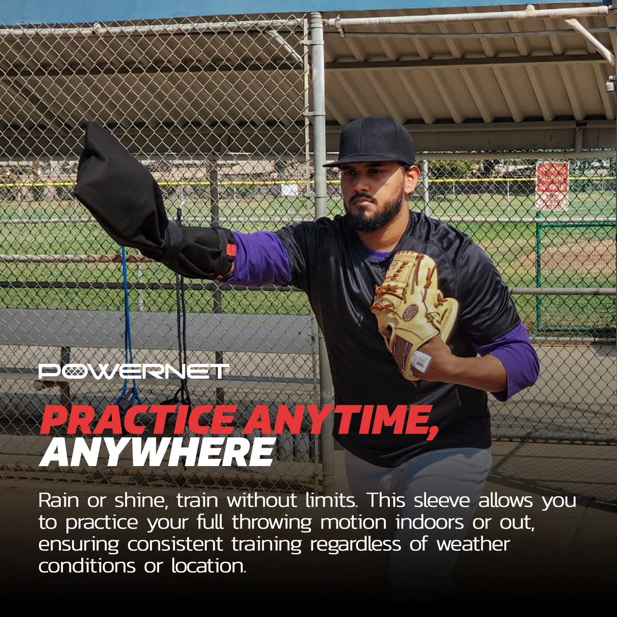 Pitching Sleeve | Baseball Sock Trainer Baseball And Softball Practice Nets PowerNet