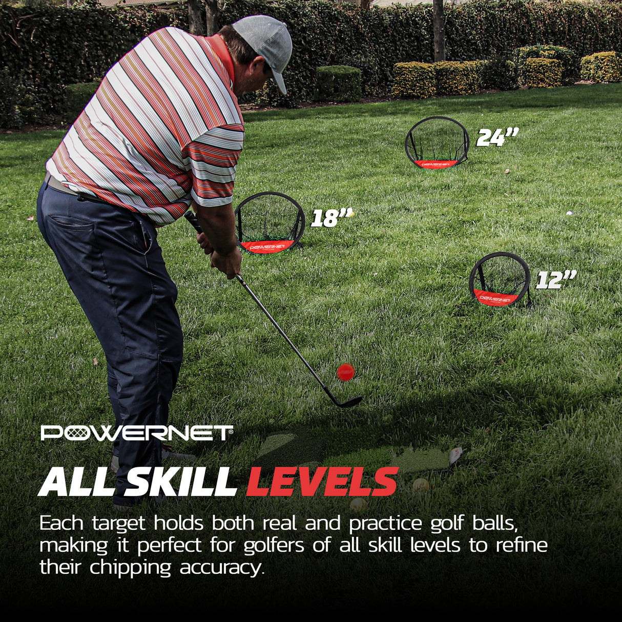 Golf Chipping Net Practice Bundle Sports PowerNet
