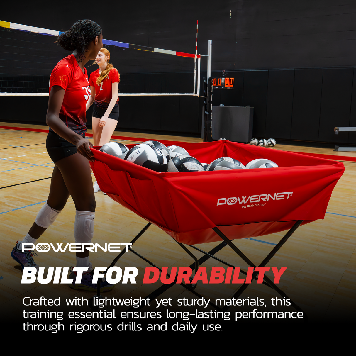 Volleyball Cart Wheeled XL Sports PowerNet