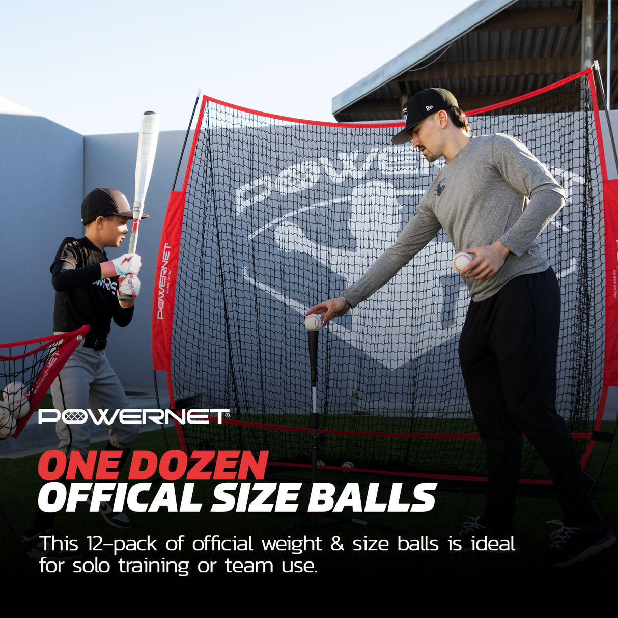 P1250 Competition Grade Baseball 12-Pack PowerNet