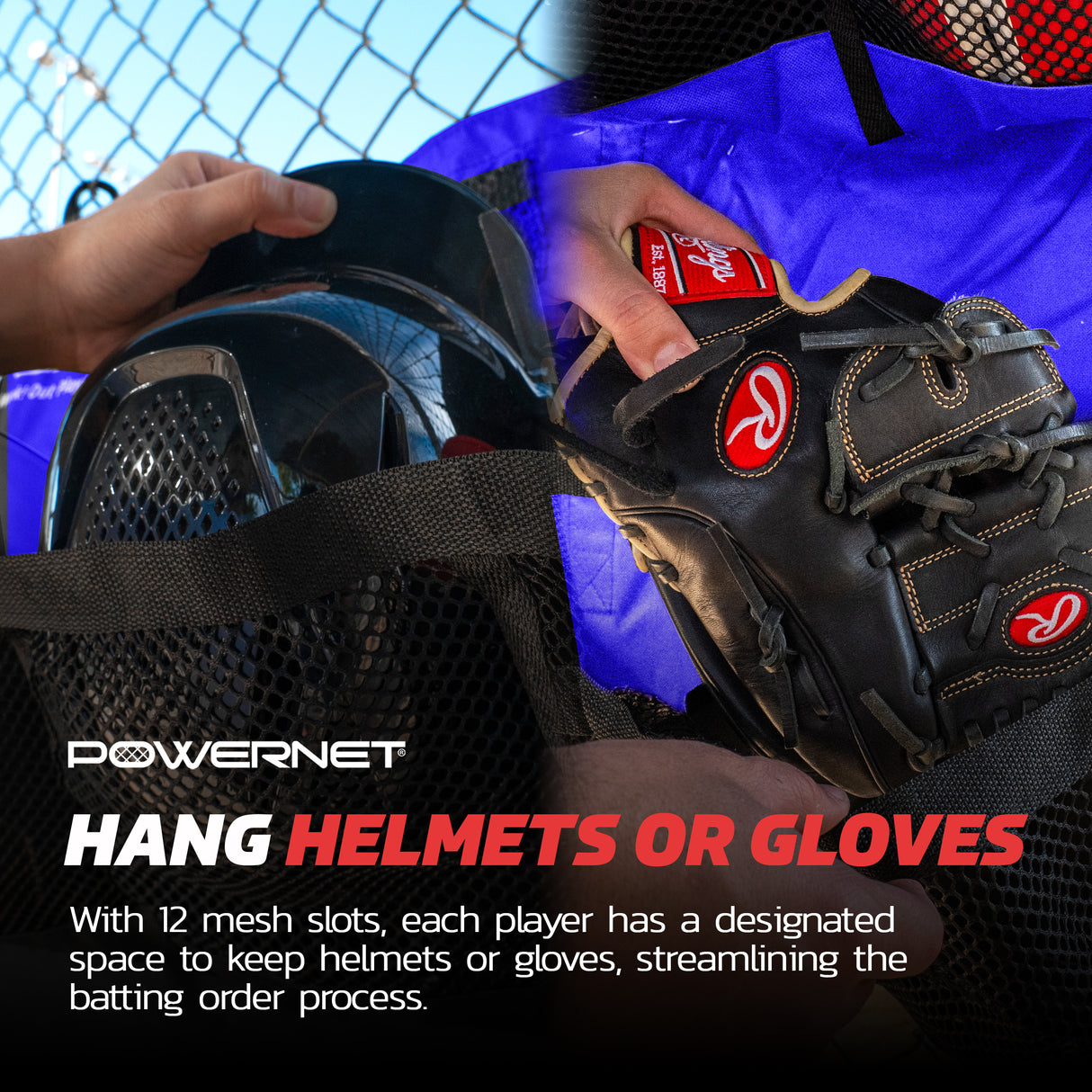 On Deck Team Dugout Organizer Bundle Sports PowerNet