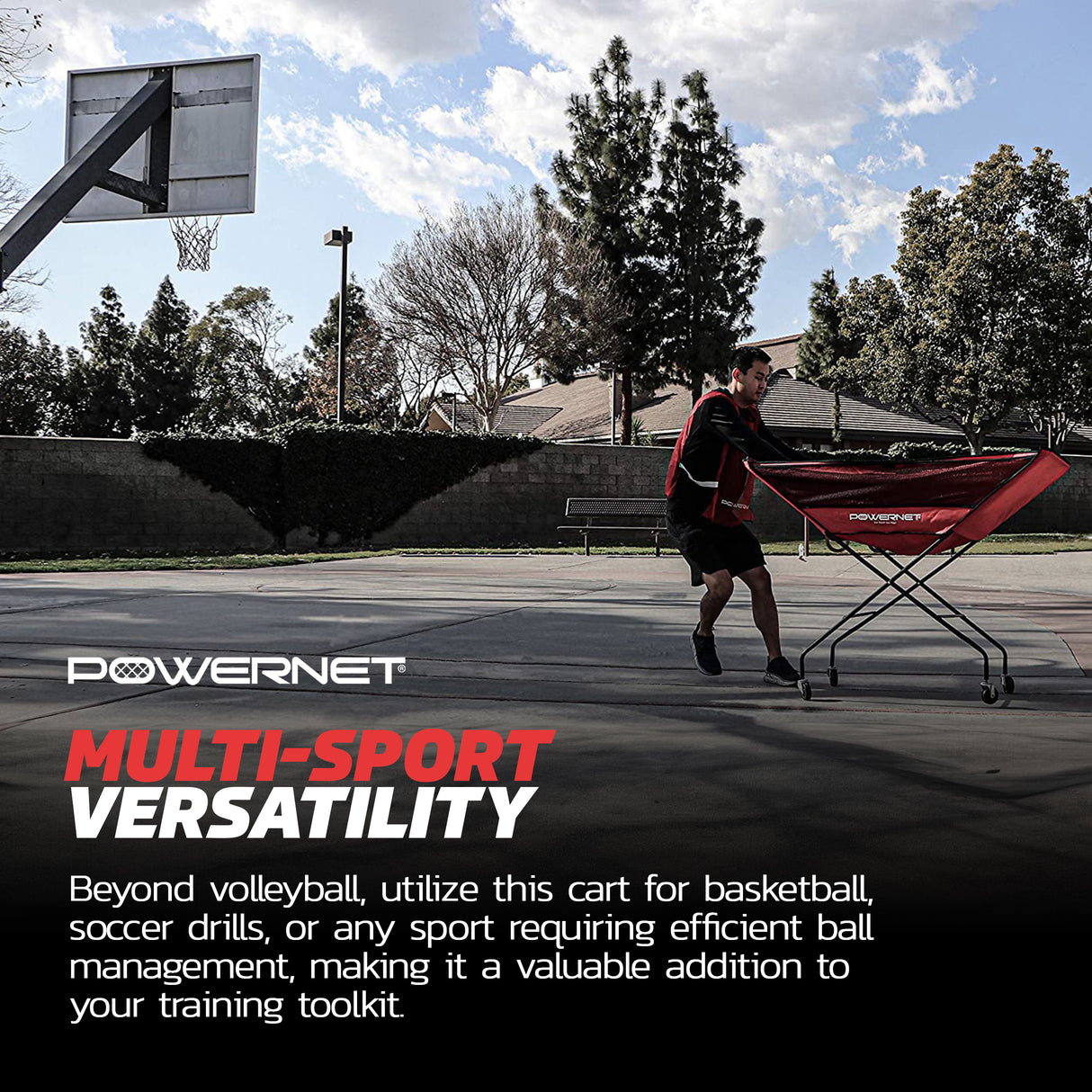 Volleyball Wheeled Cart Sports PowerNet