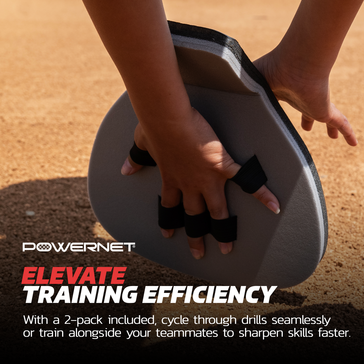 Fielder Pro Training Glove 2 PK | Angled Wrist Fielding Training PowerNet