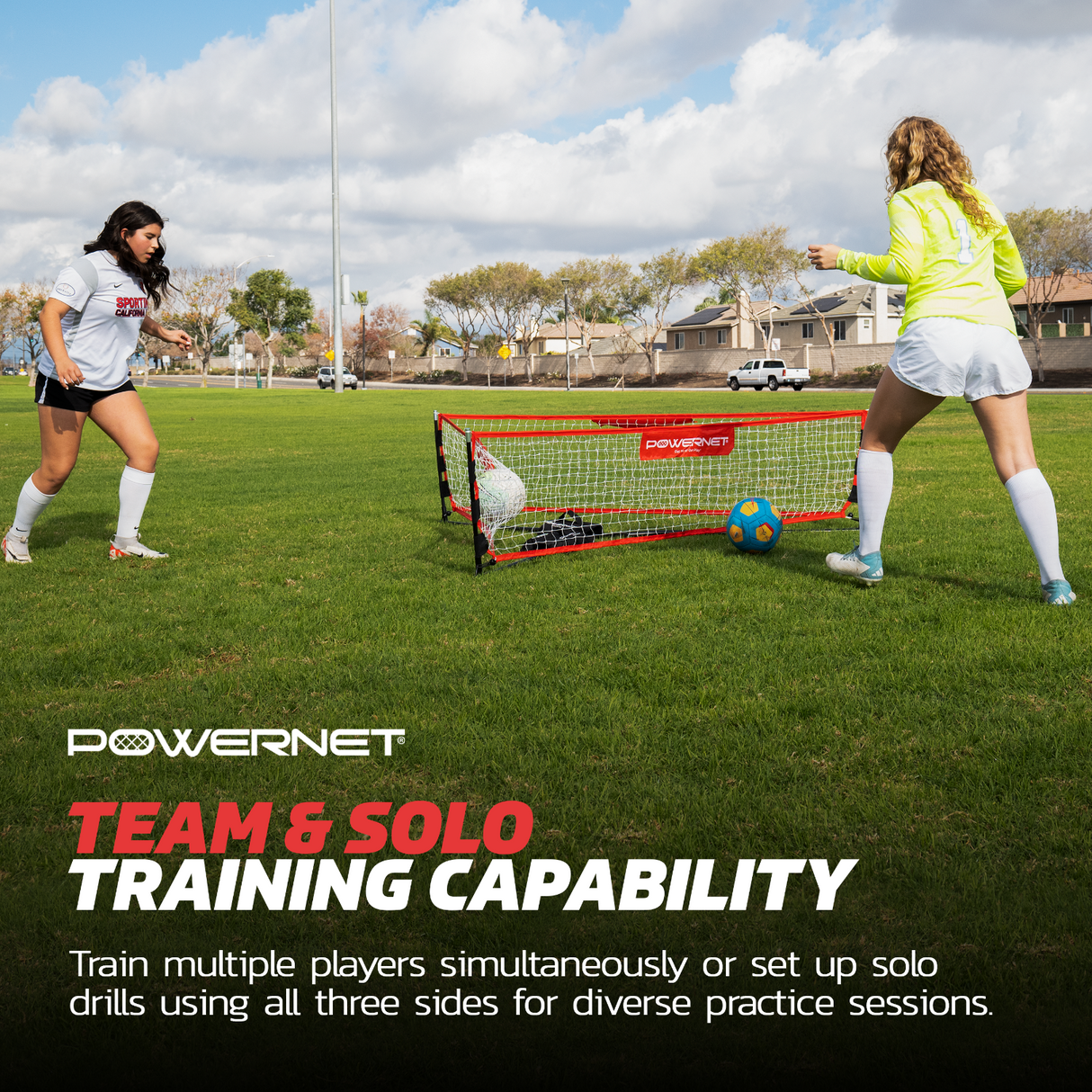 Soccer Triple Threat Rebounder | 3-Sided Net TrainingNets by PowerNet