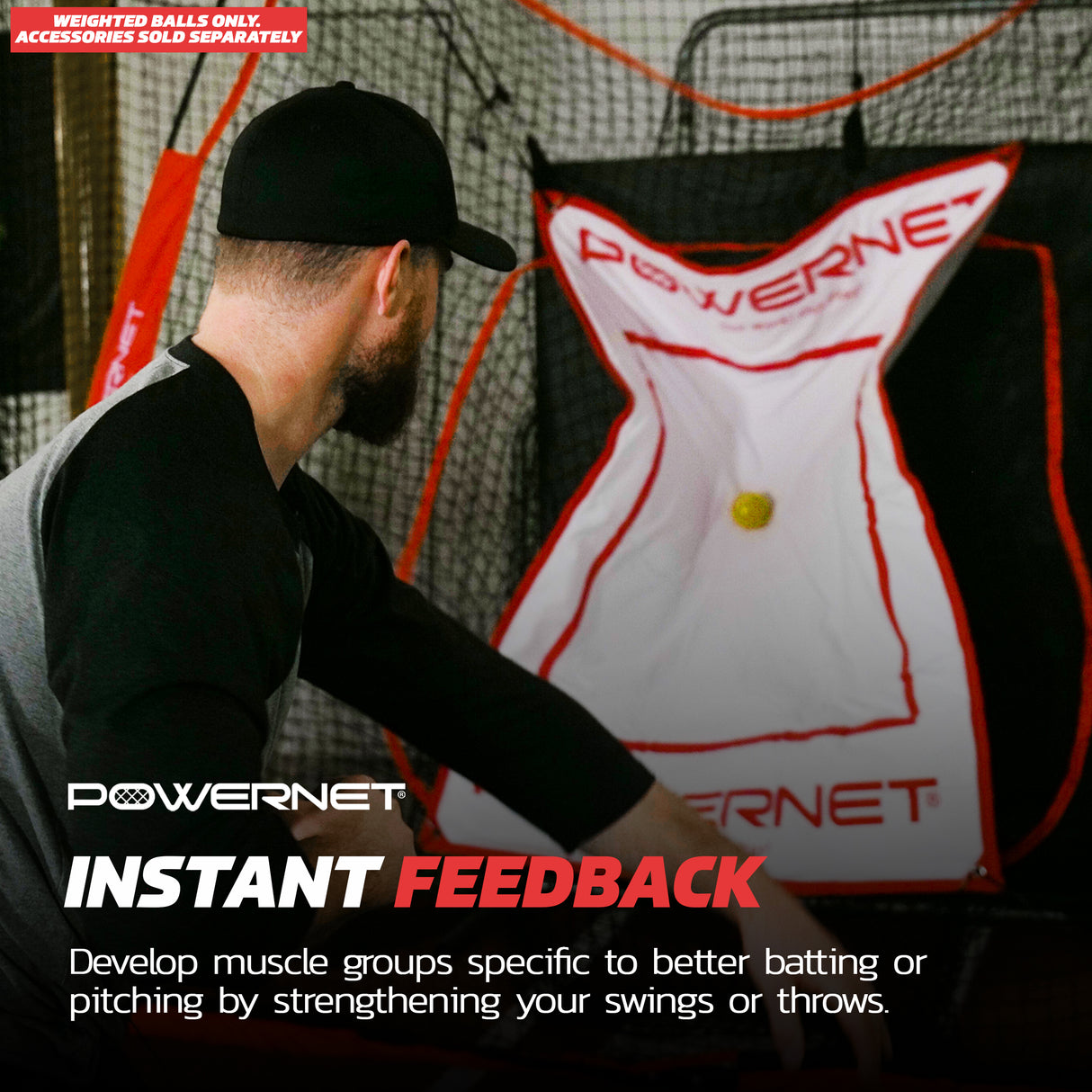 Micro 2" Weighted Training Balls | Choose from 3.5, 5.5 oz Sports PowerNet