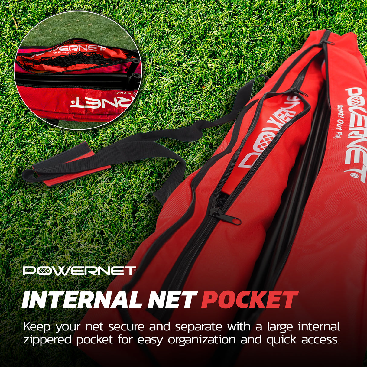 Deluxe Replacement Carry Bag (Bag Only) | For 7x7 Ft Baseball Softball Hitting Net Replacement Parts PowerNet