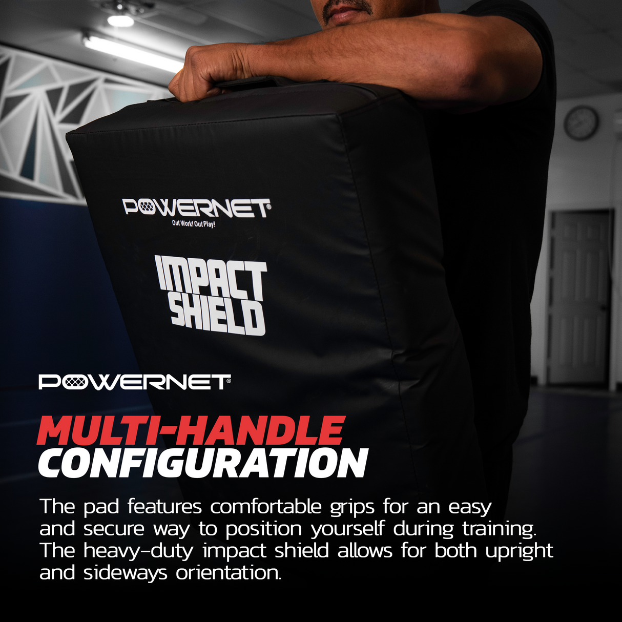 Impact Shield Pad 26" x 19" | Perfect for Blocking Drills, Martial Arts Blocking Pad PowerNet