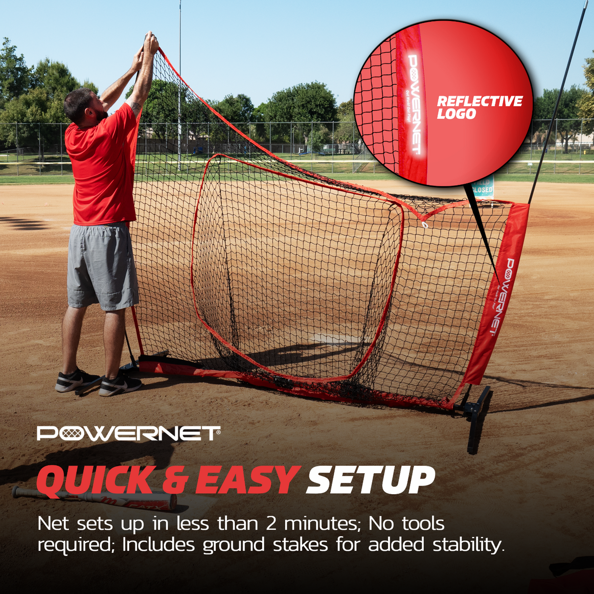 8x8 FT XLP PRO Training Net Sports PowerNet