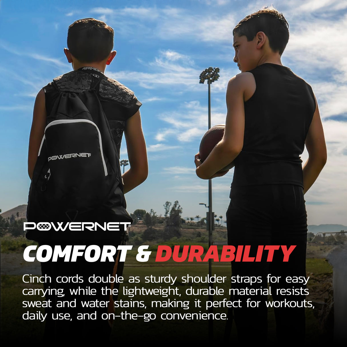 Deluxe 2.0 Sack Drawstring Training Gym Sack PowerNet