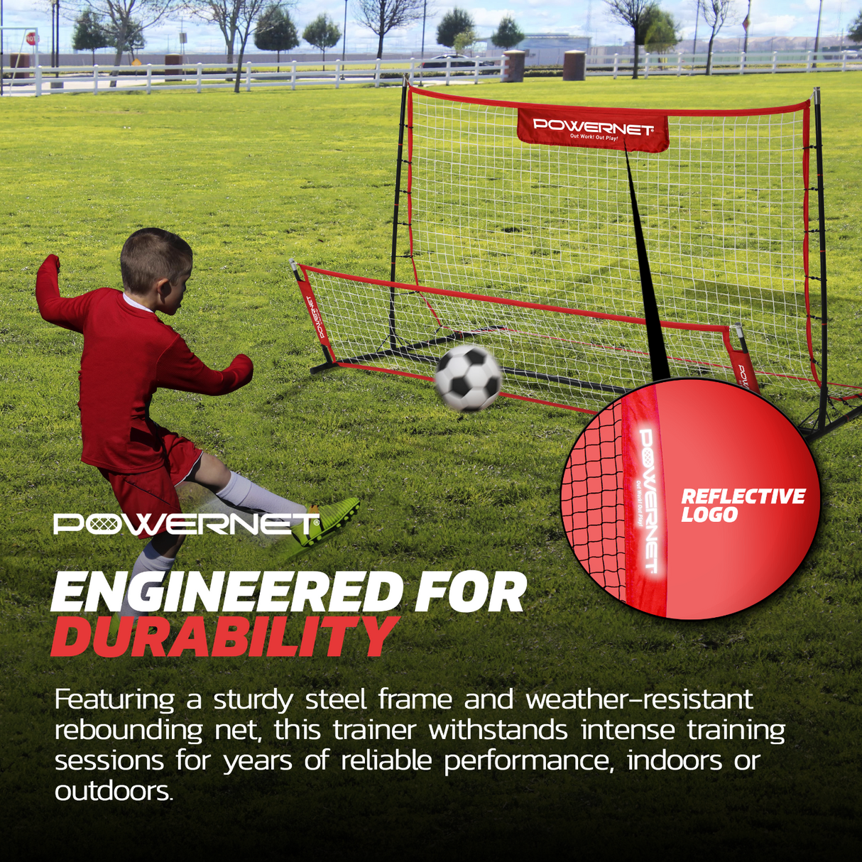 Fast Pass Rebounder Soccer Trainer 6x4 FT Sports PowerNet