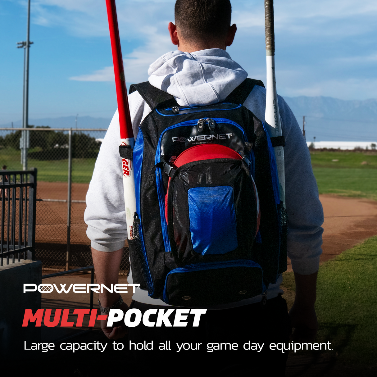 Baseball Softball Backpack XL Sports PowerNet