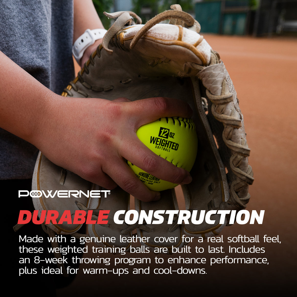 Weighted Softballs | 8 Different Weights Included | 4 to 12 oz Training Ball PowerNet