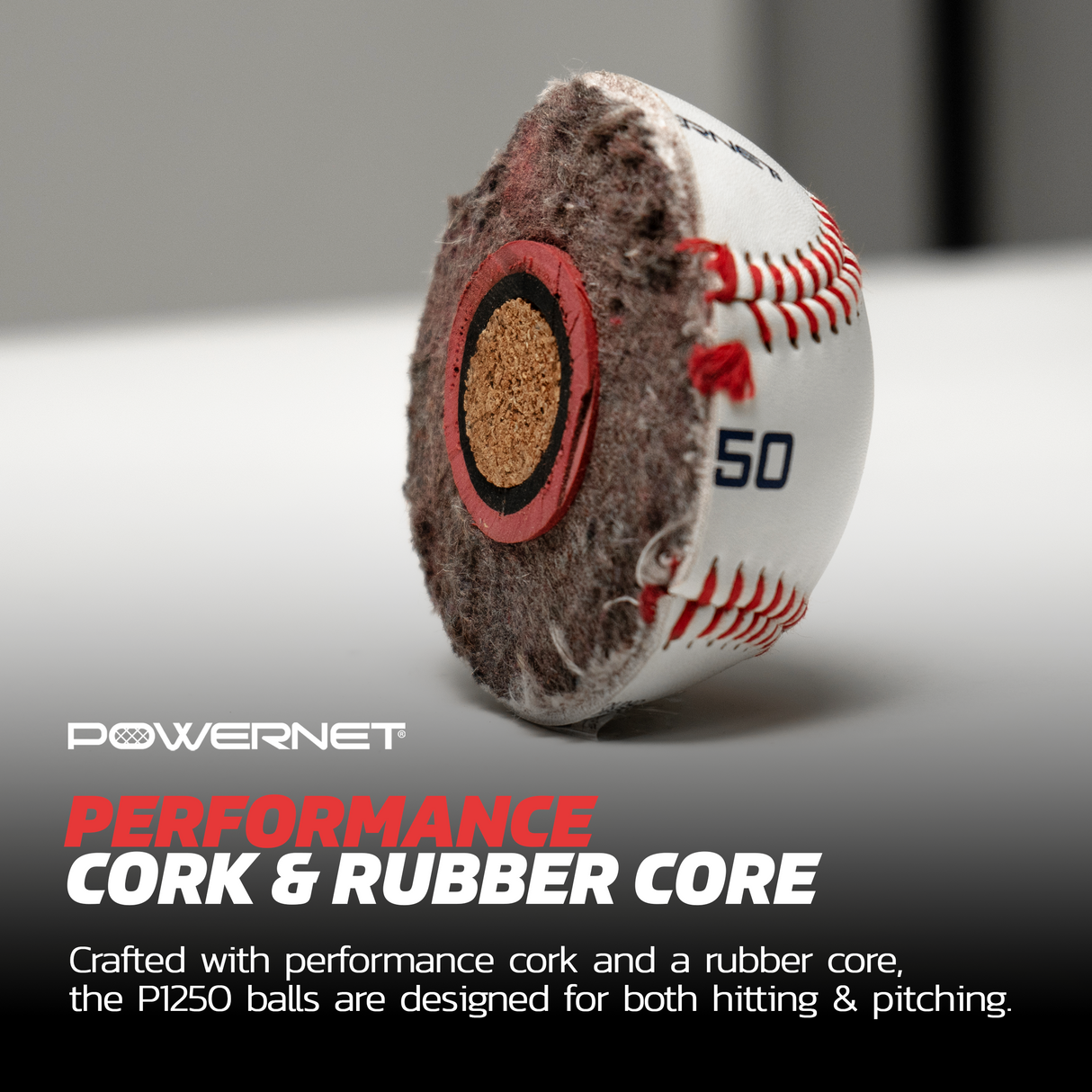 P1250 Competition Grade Baseball 12-Pack PowerNet