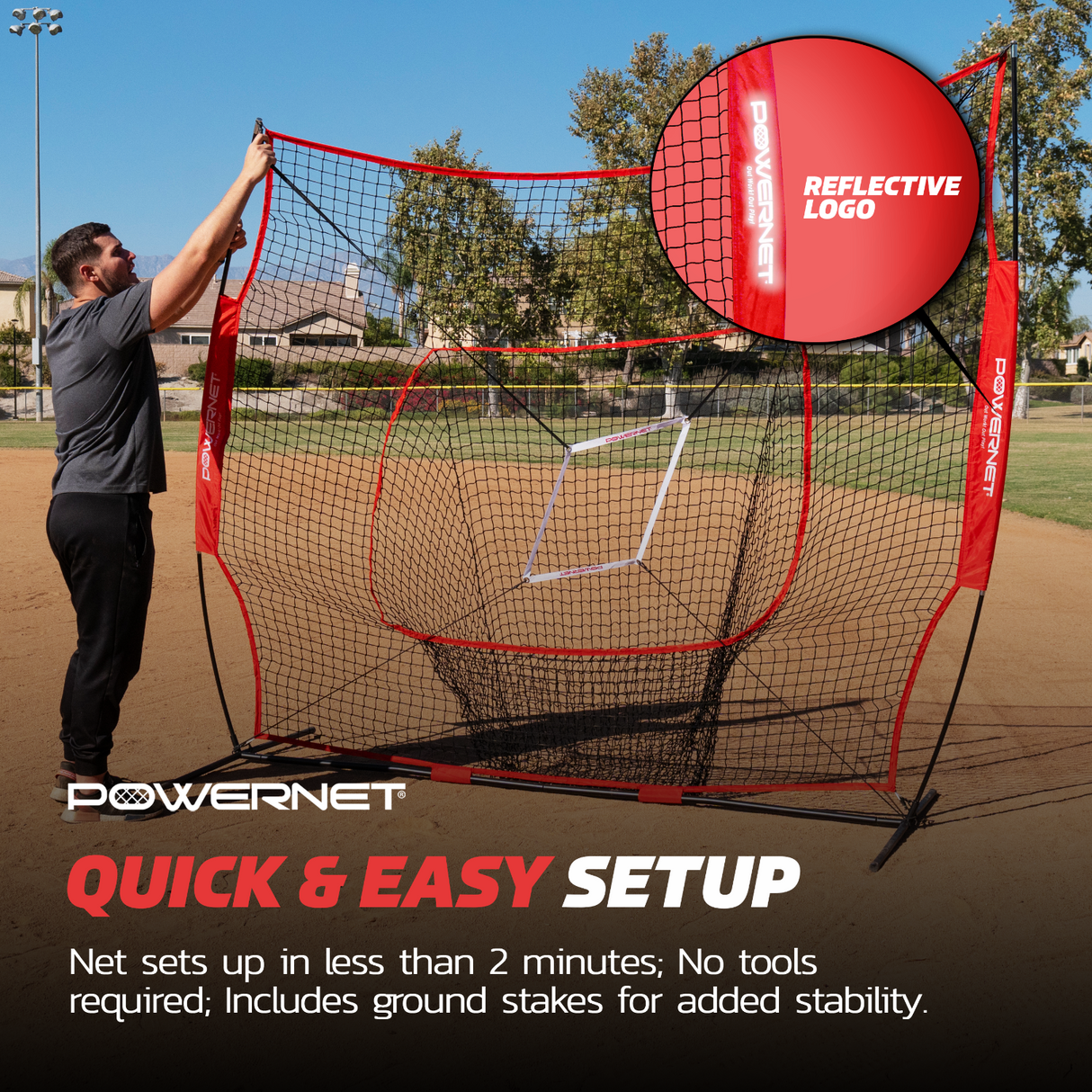 8x8 FT Portable Training Net sports PowerNet