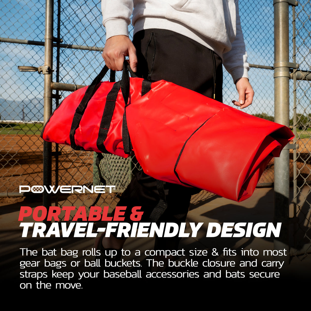 Hanging Bat Bag Caddy Dugout Organizer Sports PowerNet