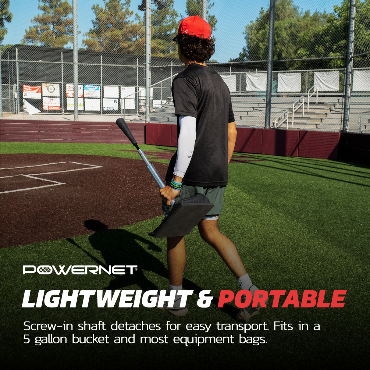 Pro Batting Tee | Heavy Duty 10 LB Base Batting Tee PowerNet