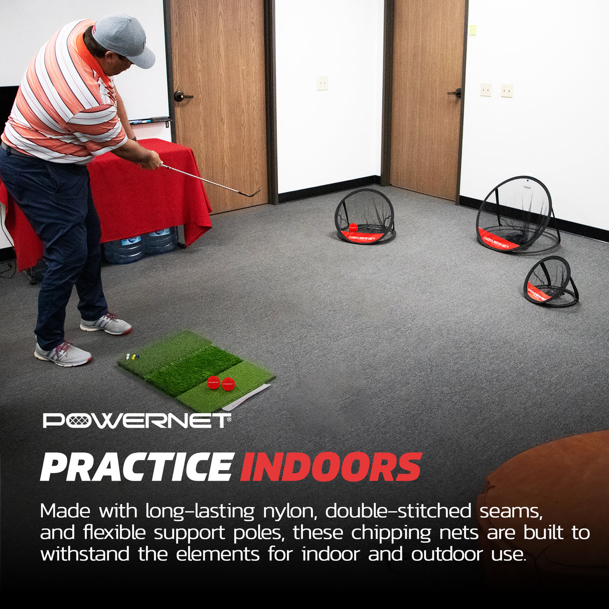 Golf Chipping Net Practice Bundle Sports PowerNet