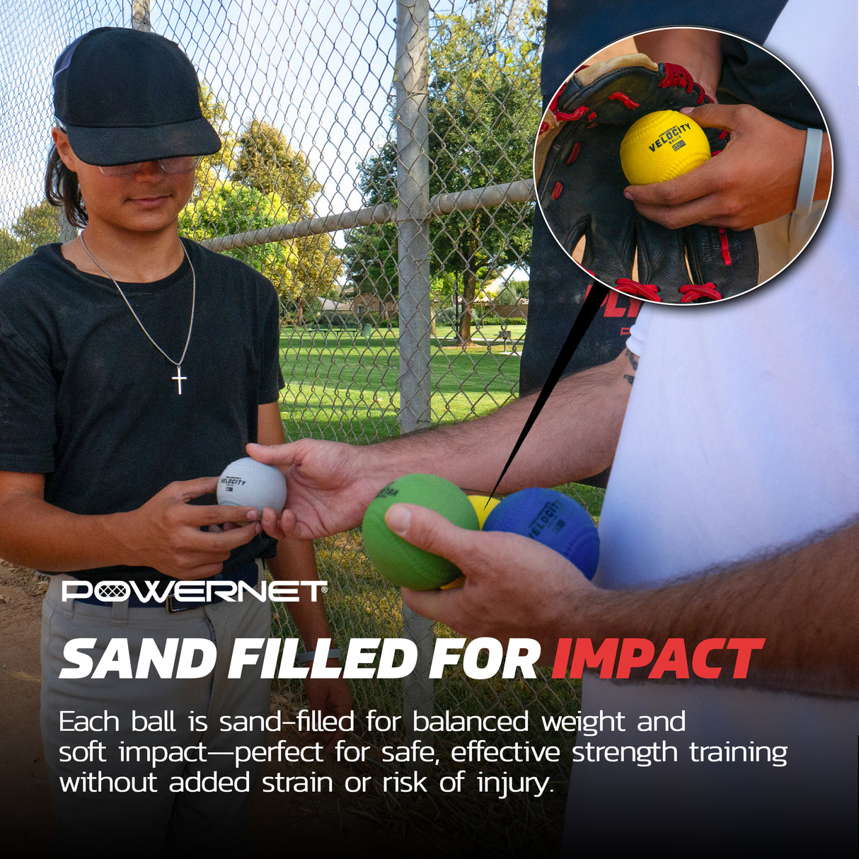 Power Plyometric Training Balls and Velocity Ball Bundle |Improve Arm Health and Velocity TrainingNets by PowerNet