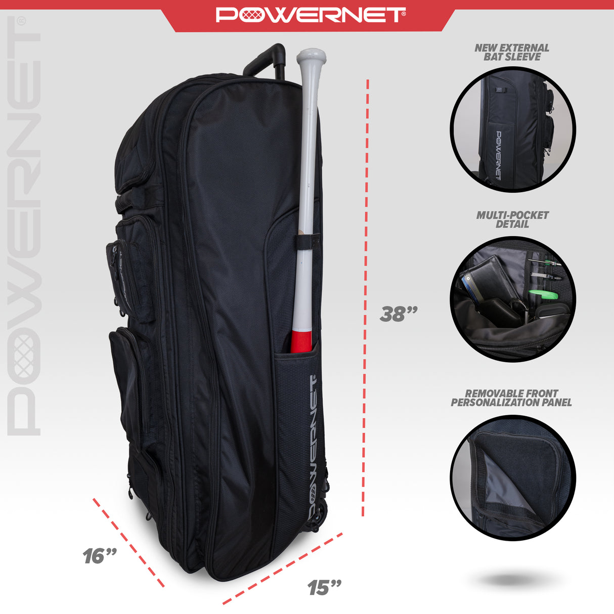 PRO Optimus Catcher's Gear Equipment Bag PowerNet by TrainingNets