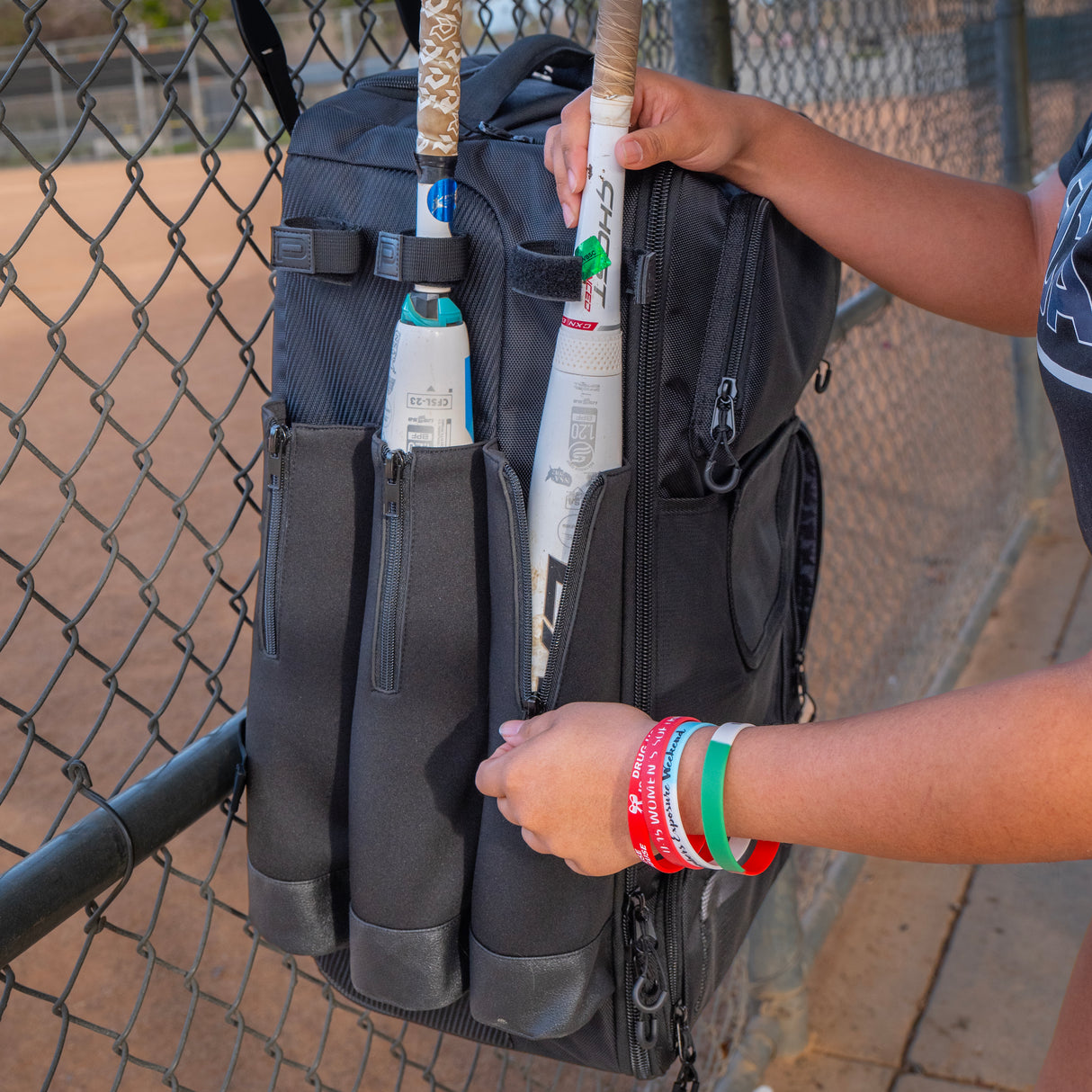 PRO Odyssey Rolling Backpack for Softball & Baseball PowerNet by TrainingNets