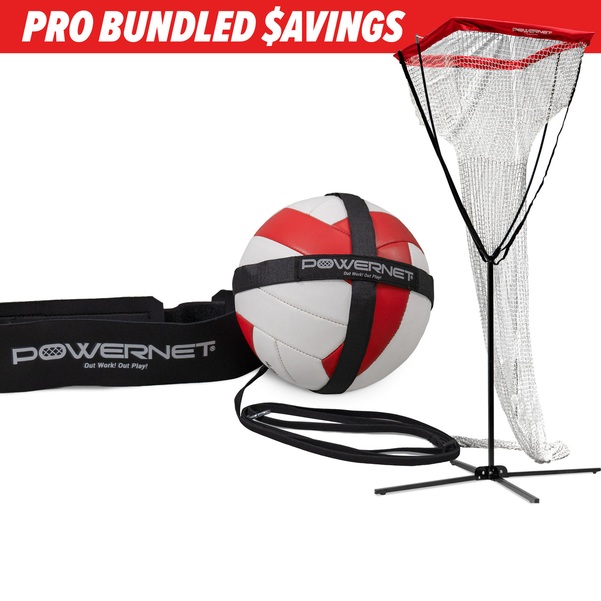 PRO BUNDLE | Volleyball Setter Net Bundle TrainingNets by PowerNet