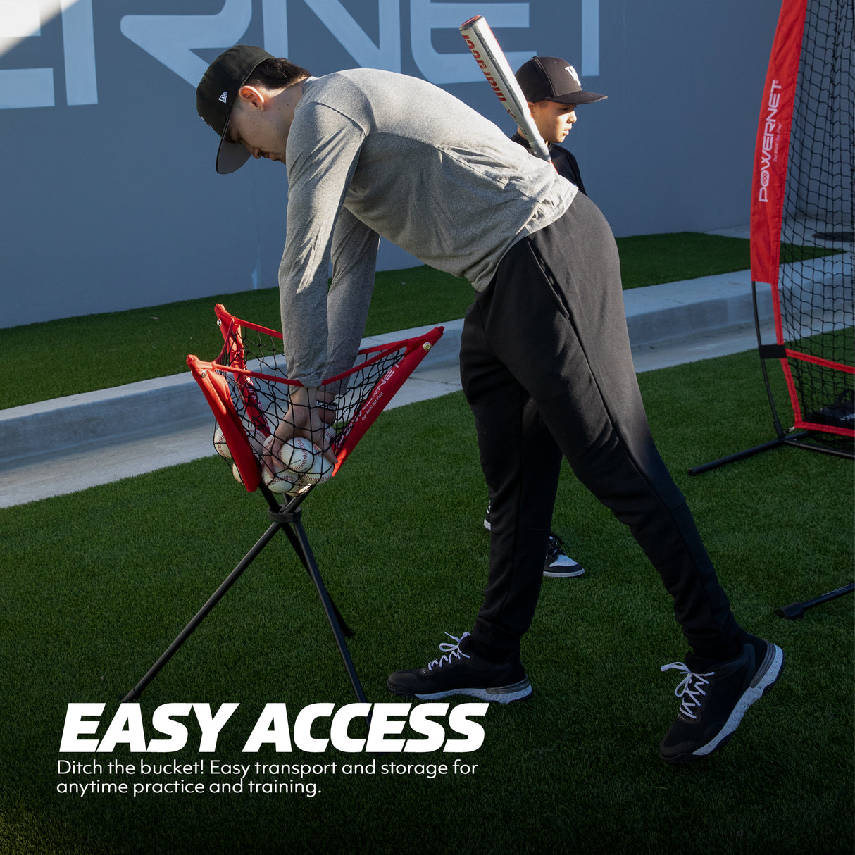 Pro Training Bundle | I-Screen, 12x9 Barrier Net, Ball Caddy & Practice Softballs TrainingNets by PowerNet