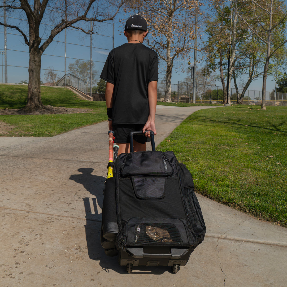 PRO Odyssey Rolling Backpack for Softball & Baseball PowerNet by TrainingNets