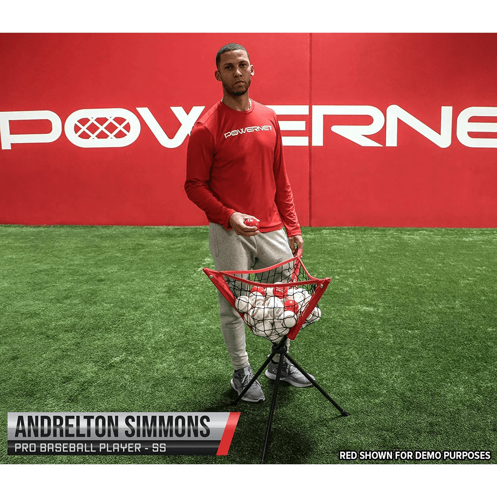 Practice Baseballs & Limited Flight Crushers w/ Ball Caddy Bundle sports PowerNet